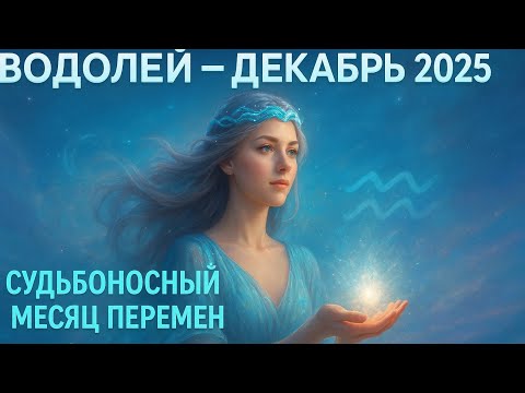 Видео: 🌟Водолей — Декабрь 2025: Судьбоносный месяц перемен!♒️