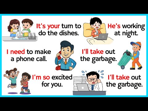 Видео: 100 распространённых предложений английского языка для ежедневного использования | Вопросы и отве...