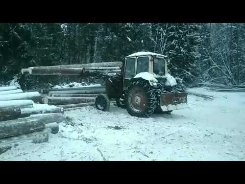 Видео: Работа в делянке,трелевка,наши соседи