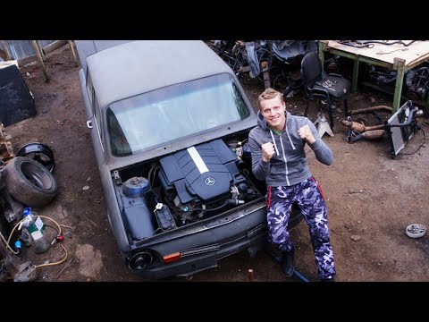 Видео: Установка V8 в Заз 968м.