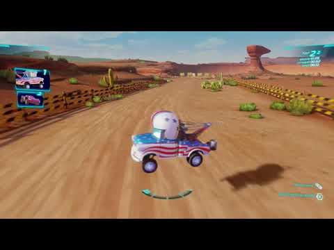 Видео: Тачки 2 (Xbox 360) - Боевой Заезд - 2 круга - Спринт "Лесной" - Мэтр Каскадер