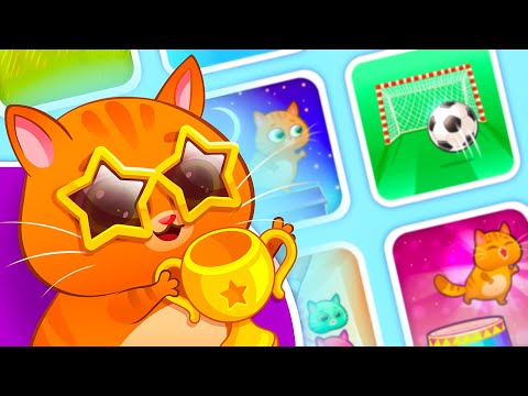 Видео: Суровый КОТИК БУБУ #91. Кот ЧЕМПИОН. Новые рекорды. Мультик ИГРА про котят на Игрули TV