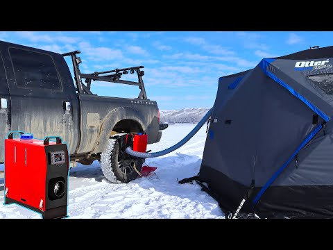 Видео: Дизельный обогреватель для подледной рыбалки / кемпинга HOT Tent Installation ZHIBANG