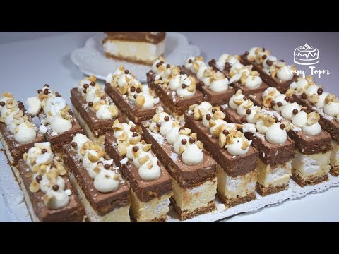 Видео: 🍫🥜 Нарезные пирожные «ПО-КИЕВСКИ»: по мотивам легендарного Киевского торта! Покорят всех гостей ✨