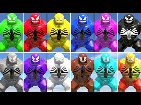 Видео: Все ЦВЕТА Венома в LEGO VideoGames Часть 2