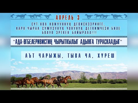 Видео: Конные скачки Аът чарыжы , Тыва Ча, Хүреш "Ада-өгбелеривистиң чырыткылыг адынга тураскаадыг"