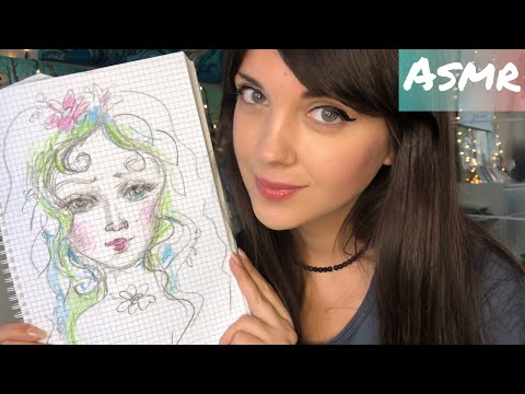 Видео: АСМР/ASMR Рисую твой портрет и жую жвачку🌸