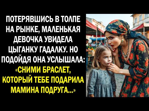 Видео: Потерявшись в толпе на рынке, маленькая девочка увидела цыганку гадалку. Но подойдя она услышала...