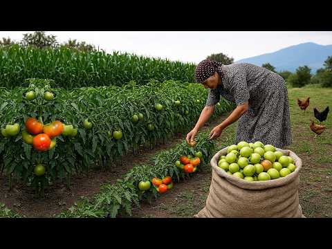 Видео: 🍅 Натуральный способ приготовления маринованных зелёных помидоров 🫙 | 🏞️ Деревенская жизнь в Азербай