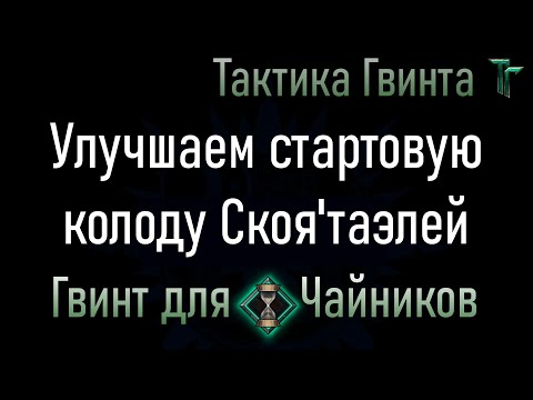 Видео: Новичкам-09/Скоя'таэли/7 карт для улучшения Стартовой колоды Скоя'таэлей. [Гвинт Карточная Игра]