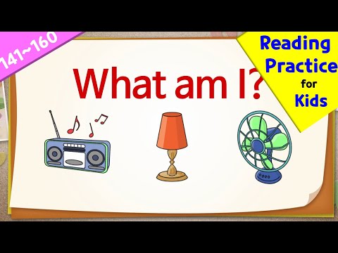 Видео: Легкая практика чтения на английском языке для детей | What Am I Quiz (141-160)