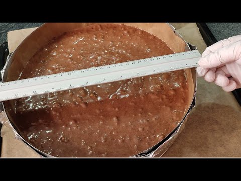 Видео: ОГРОМНЫЙ шоколадный шифоновый бисквит, не опадает! Ручным миксером!