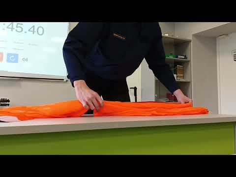 Видео: Сборка парашюта для борта Геоскан 201