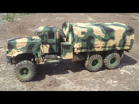 Видео: КрАЗ-255Б  Модель из бумаги 1:25