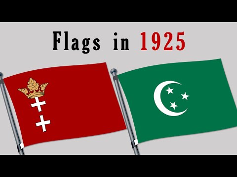 Видео: 100 лет назад: Флаги мира в 1925 году
