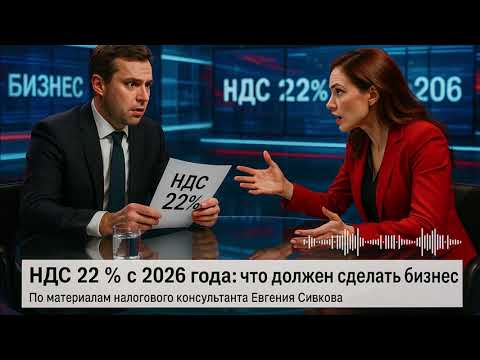 Видео: НДС 22 % с 2026 года: что должен сделать бизнес