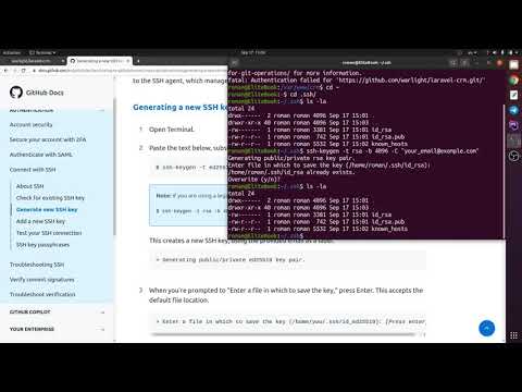 Видео: Git с нуля.7: GitHub авторизация по ключу