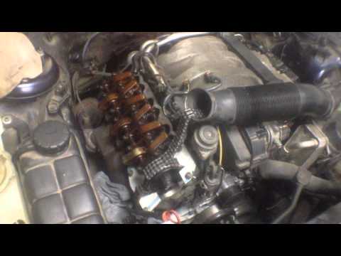 Видео: Замена цепи грм на двигателе мерседес M112-M113