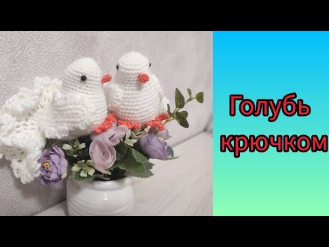 Видео: Голубь крючком 🐦 Подробный Мастер-класс #вязание #веселыепетельки #вязаниекрючком #голуби