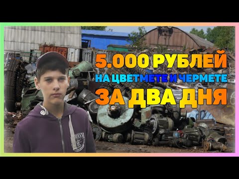 Видео: Сдал МЕДЬ и ЗАРАБОТАЛ 5000 рублей за 2 дня на цветмете и чермете в 14 ЛЕТ!