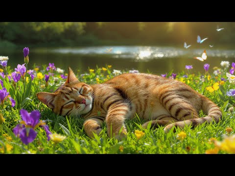 Видео: Расслабляющая музыка для кошек 🐾 | Без рекламы. Мурлыканье кошек для сна и звуки, снимающие тревогу