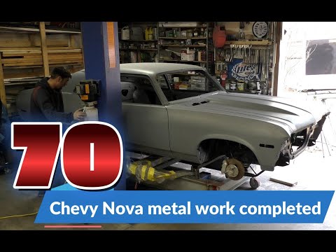 Видео: 1970 Nova Окончательная сборка и слесарные работы завершены, тестовая примерка кузовных панелей, ...