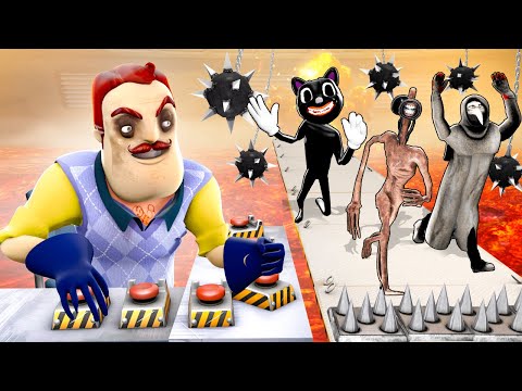 Видео: ПРИВЕТ СОСЕД ПРОТИВ SCP! КТО ОСТАНЕТСЯ В ЖИВЫХ? ДИКАЯ ДОРОГА СМЕРТИ С SCP В Garry`s Mod