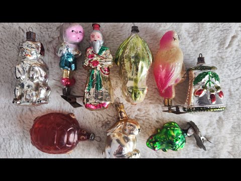 Видео: 24. СОВЕТСКИЕ ёлочные игрушки. РАСПАКОВКА посылки