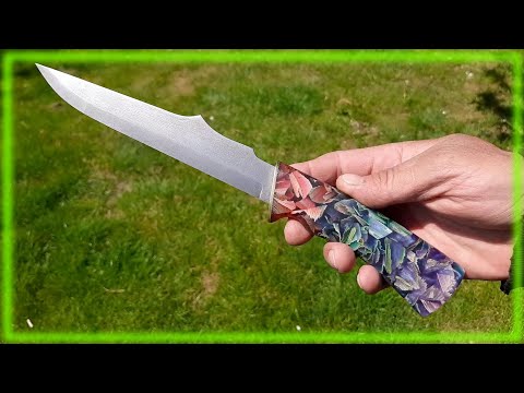 Видео: Нож с рукоятью из листьев кукурузы