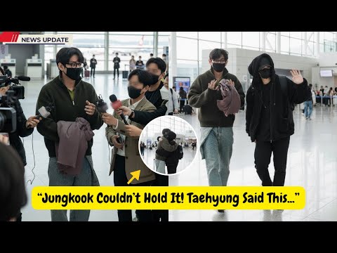 Видео: ОМГ! Тэхён выступил в аэропорту — слёзы Чонгука разбили сердца АРМИ!