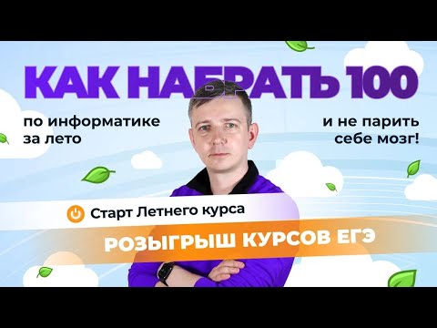 Видео: Как набрать 100 баллов ЗА ЛЕТО и не парить себе мозг! ЕГЭ по информатике - 2025