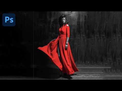 Видео: ЦВЕТОВОЙ АКЦЕНТ НА ФОТО