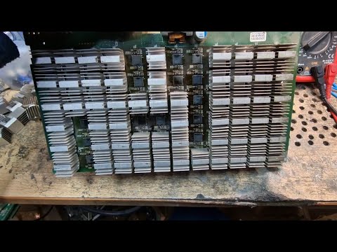 Видео: Antminer L3+ (Ремонт асика) Ситуация 1