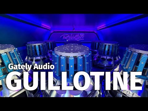 Видео: Девять Relentless Neo4 18 в сборке Gately Audio GUILLOTINE