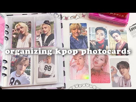 Видео: организация фотокарт stray kids, ateez, bts, twice 📔 organizing kpop photocards