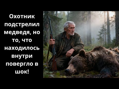 Видео: Охотник подстрелил медведя, а когда вскрыл его ,увидел то, от чего был в шоке !
