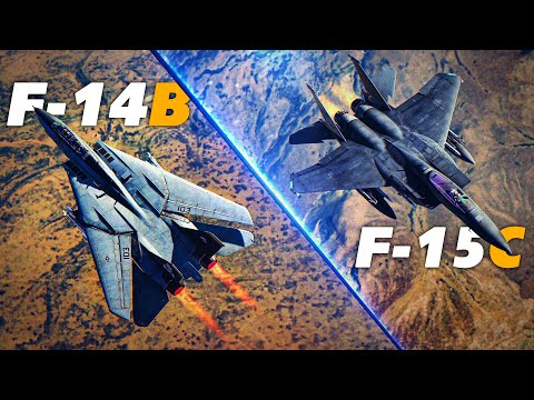 Видео: За пределами визуальной дальности | F-14B Tomcat против F-15C Eagle | Цифровой боевой симулятор |...