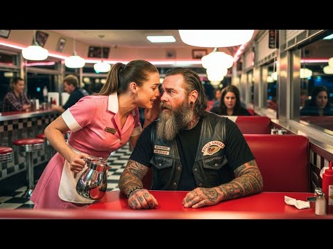 Видео: "Бедная официантка прошептала байкеру из 'Ангелов ада': 'Он не отстаёт от меня' — То, что он сделал,