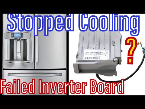 Видео: Ремонт холодильника с французской дверью, который не охлаждает. Как заменить инверторный контролл...
