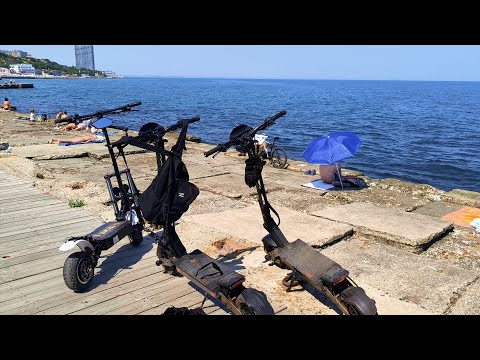 Видео: VLOG 1. Катаемся на Kukirin G4, неповоротливый Tecros, море, меняем втулки.