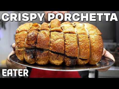 Видео: Лучшая поркетта в Нью-Йорке — из этого маленького пригородного гастронома — эксперты