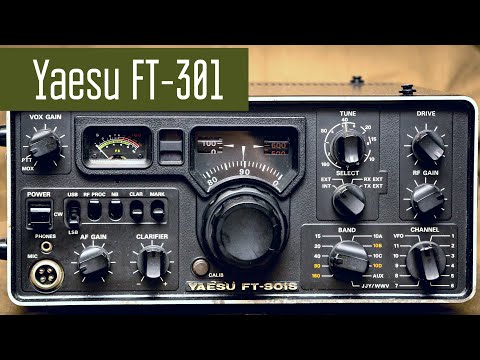 Видео: Yaesu FT-301 японский КВ трансивер 70х годов. Радиолюбители и радиосвязь.