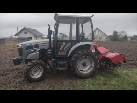 Видео: 🔧🚜 Трактор китаєць Скаут 404 з фрезою Зоря 1.8 у роботі — потужна та рівна фрезеровка!