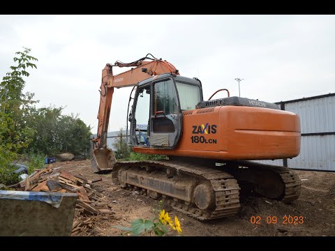 Видео: Продажа❗️ Экскаватор гусеничный габаритный Hitachi ZX 180 LCN Zaxis