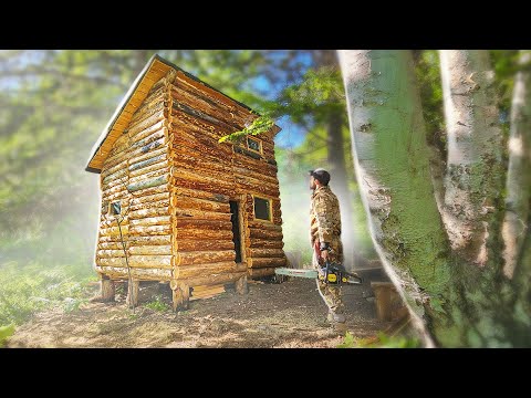 Видео: БОЛЬШАЯ и УЮТНАЯ ИЗБА В ГЛУХОМ ЛЕСУ - ДОДЕЛАЛ СТЕНЫ и УТЕПЛЯЮ ПОЛ