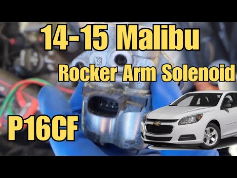 Видео: Привод коромысла Chevrolet Malibu 2014-2015. Коды индикаторов Check Engine: P16CF, P16D0.
