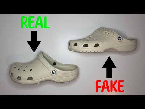 Видео: Сравнение настоящих и поддельных CROCS CLASSIC CLOGS BONE