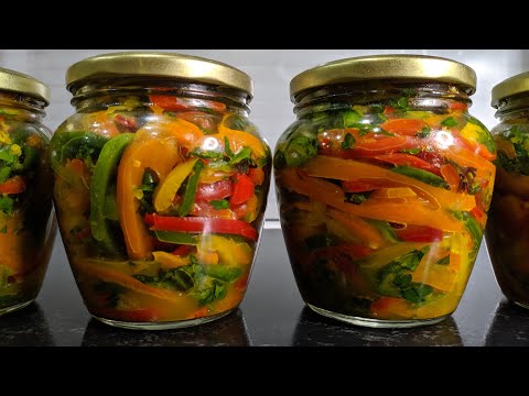 Видео: Болгарский ПЕРЕЦ по корейски самый вкусный рецепт! Перец на зиму пальчики оближешь! Супер закуска!