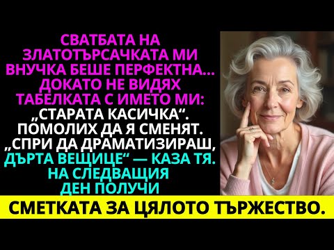 Видео: На сватбата си тя ме нарече „Старата кесия“. Усмихнах се. На следващия ден получи сметката.