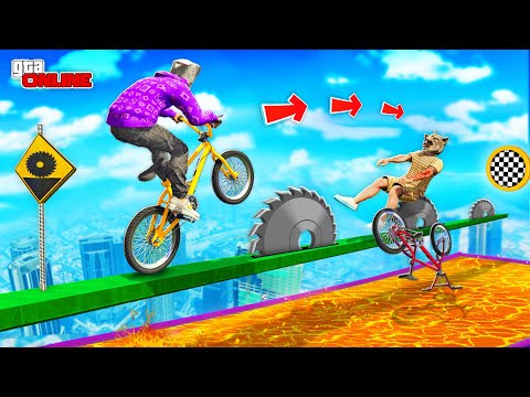 Видео: ЗАЧЕМ МЫ ЭТО ЗАПУСТИЛИ! САМЫЙ ЖЕСТКИЙ СКИЛЛ-ТЕСТ НА BMX! 4 ЧАСА ПАРКУРА В ГТА 5 ОНЛАЙН
